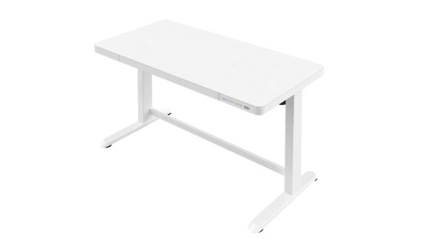 Giolio ll Programmable Electric Adjustable Table (White/Tempered Glass)