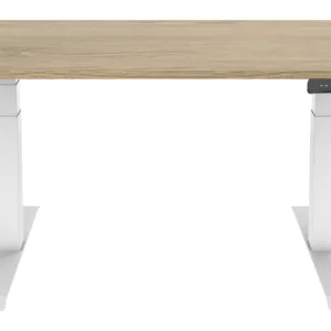 Hess PRO Programmable Electric Adjustable Table (Natural/ White)