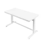 Giolio II Programmable Electric Adjustable Table (White/ Tempered Glass)