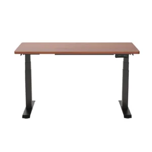 Hess PRO Programmable Electric Adjustable Table (Mahogany/Black)