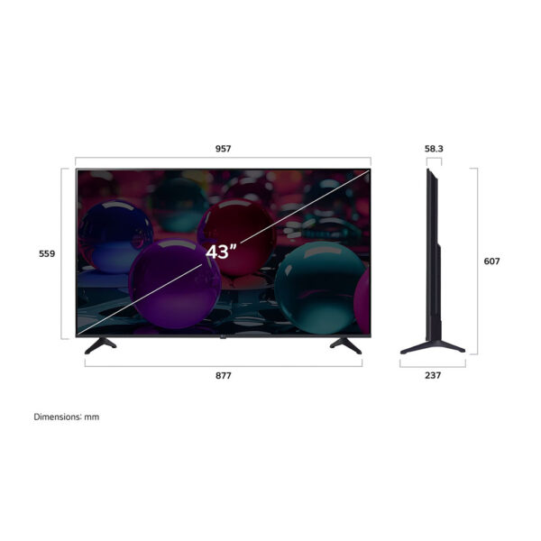 43 Inch LG UHD AI UA73 4k Smart TV 2025