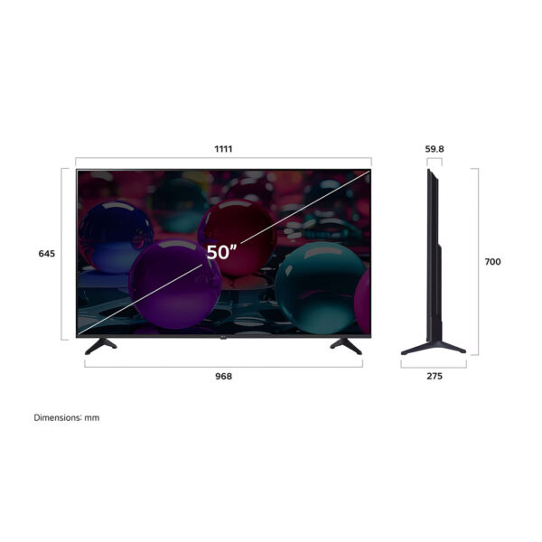 50 Inch LG UHD AI UA73 4k Smart TV 2025