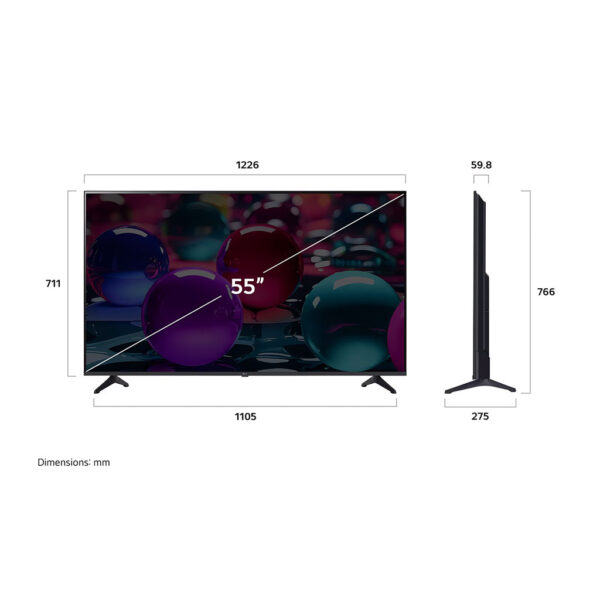 55 Inch LG UHD AI UA73 4k Smart TV 2025