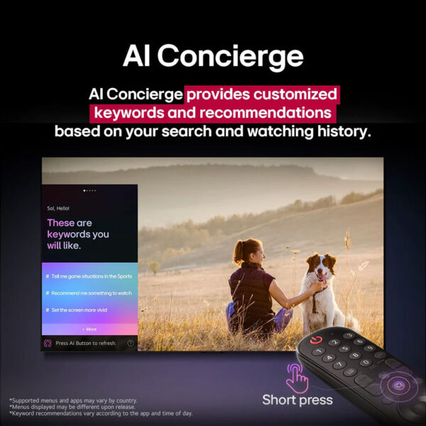 86 Inch LG UHD AI UA84 4k Smart TV 2025