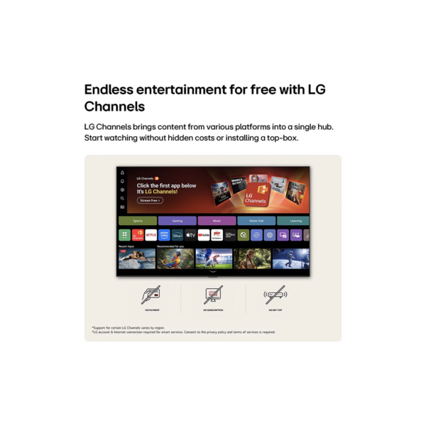 75 Inch LG NANO 4K UHD AI NU85 Smart TV 2026
